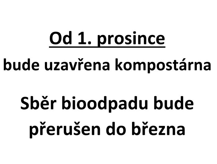 Přerušení sběru bioodpadu