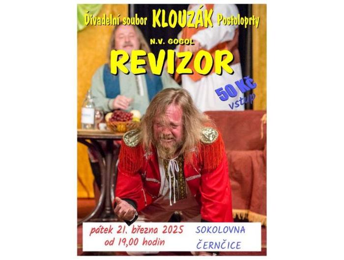 Divadelní představení - Revizor, Divadelní soubor Klouzák